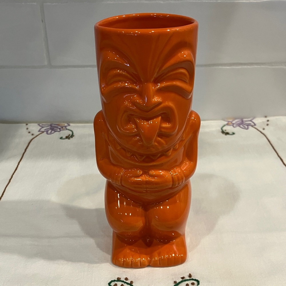 Squid by Tiki Farm Orange Tiki Witch Doctor Mug 2008